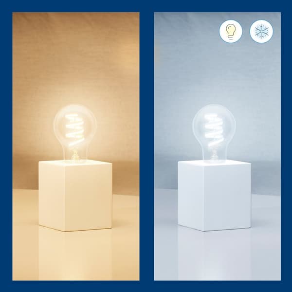 WiFi Smart LED E27 40W Filament Farve + Varm-kølig hvid 470lm