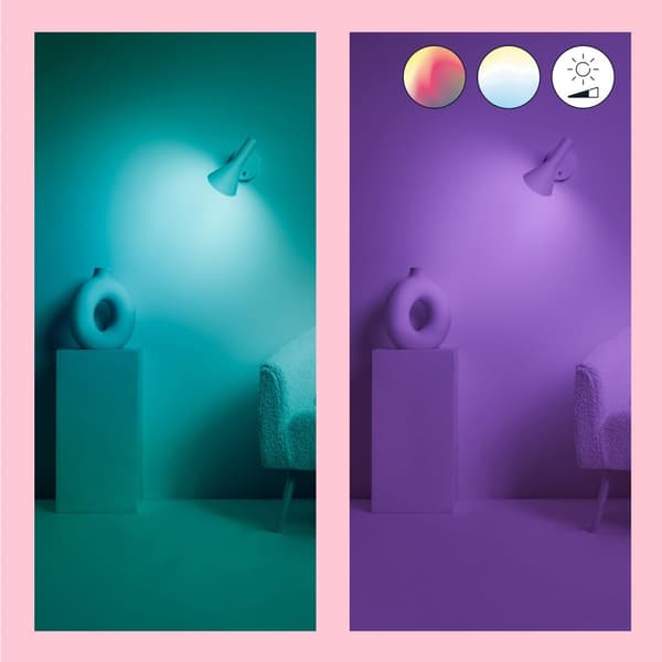WiFi Smart LED E14 Kron 40W Färg + Varm-kallvit 470 lm 3 pack
