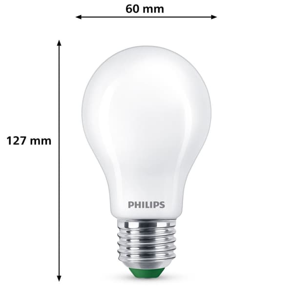 LED E27 Normal 4W (60W) Frostet 840lm 2700K Energiklasse A