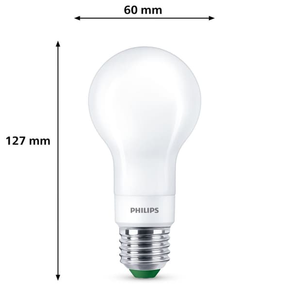 LED E27 Normal 4W (60W) Frost Dæmpbar 840lm 2700K Energiklasse A