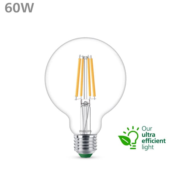 LED E27 G95 Globe 4W (60W) Klar 840lm 2700K Energiklasse A