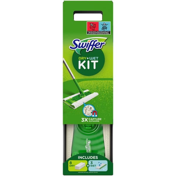 Sweeper Starter Kit 1 Rengjøringsmopp, tørr og våt