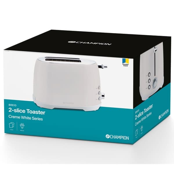 Brødrister 2 skiver 800W BR610 Creme White Series
