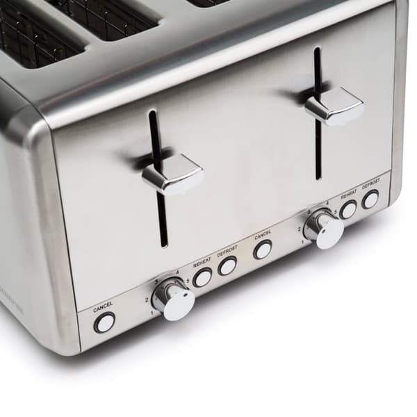 Brødrister 4 skiver 1000W BR420 Rustfri