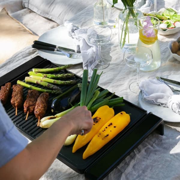 Elektrisk Bordgrill XXL 47x32cm 2000W EG210 Sort