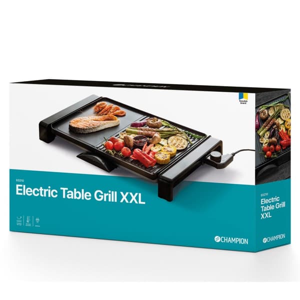Elektrisk Bordgrill XXL 47x32cm 2000W EG210 Sort