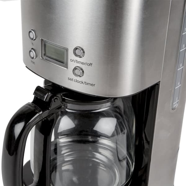 Kaffebryggare Digital 12-koppar/1,5L KB210 Rostfri