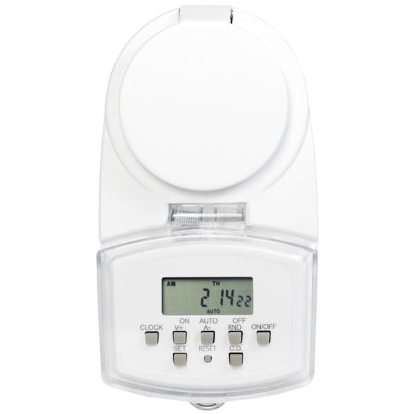 Utendørs timer Digital 1800W IP44