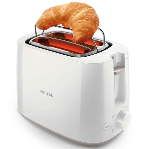 Brødrister HD2581 Hvit 2 plater