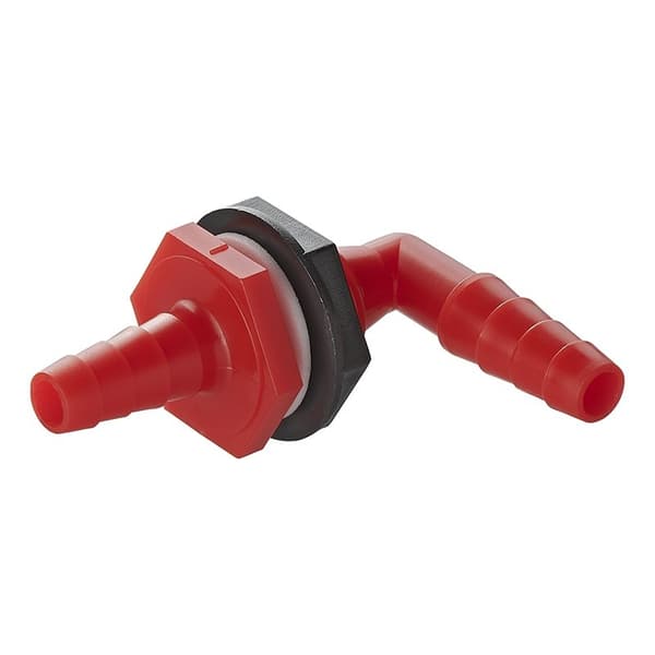 Vanntankkobling med kobling 90 grader 1/2" 10x12mm i blister