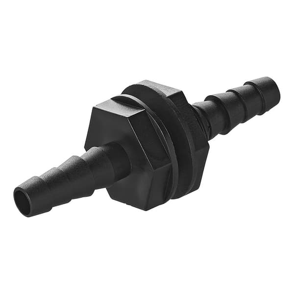 Vandbeholderadapter med stik lige 1/2" 10x12mm i blister