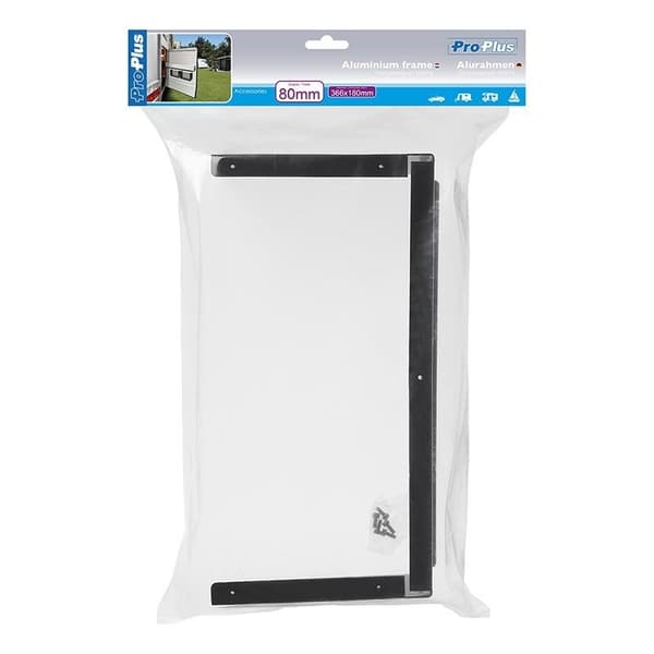 Aluminiumram 80mm för förvaringsnät elastisk 230074