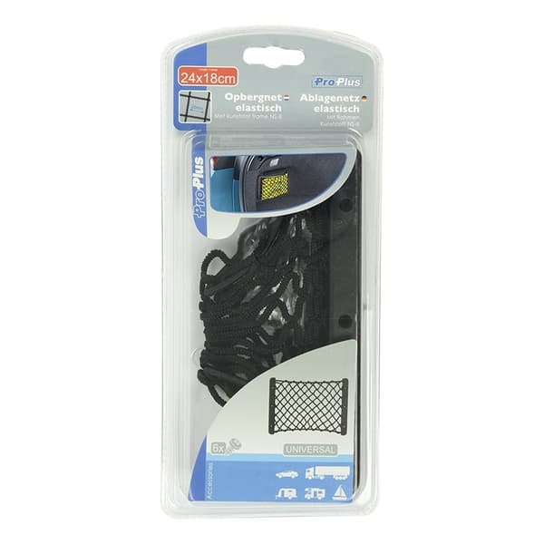 Oppbevaringsnett strikk 24x18cm med plastramme NS-8