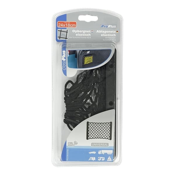 Oppbevaringsnett strikk 24x18cm med plastramme NS-8