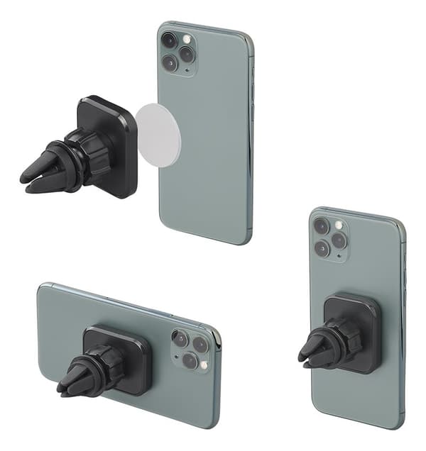 Universal smarttelefonholder med magnet for ventilasjonsgitter