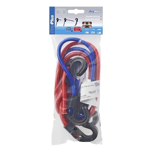 Bungee bagageremmar justerbara 80 + 100cm