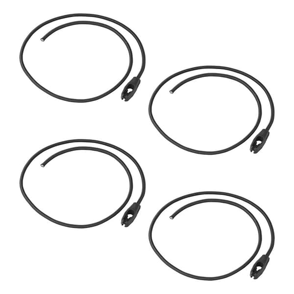 Festesnor elastisk 100 cm justerbar - sett med 4 stk