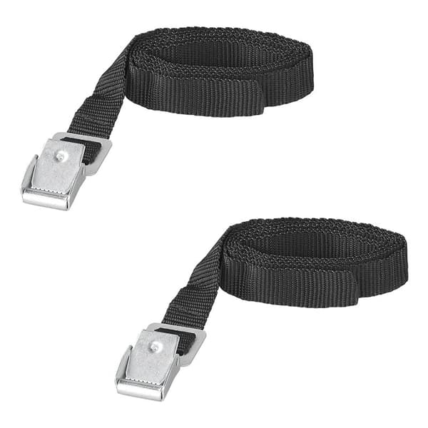 Feste stropper med metallspenne 18mm-100cm - sett med 2 stykker