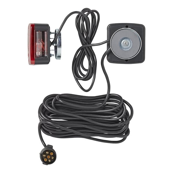 Släpljus med magneter 7,5+2,5M kabel