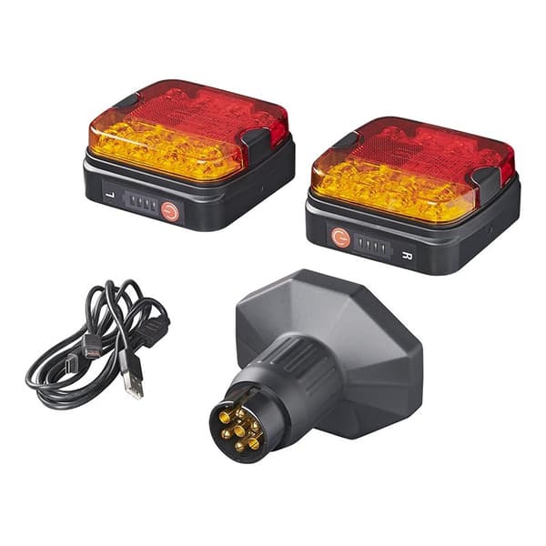 Trailerlygter LED med magneter trådløs (Bluetooth) 7-polet