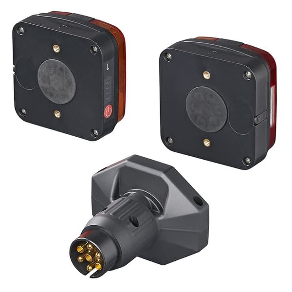 Trailerlygter LED med magneter trådløs (Bluetooth) 7-polet