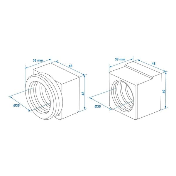 Styrelager for påløpsbrems egnet for AL-KO 35x42,5x40 - 30S 60S/2 90S/3 1996-