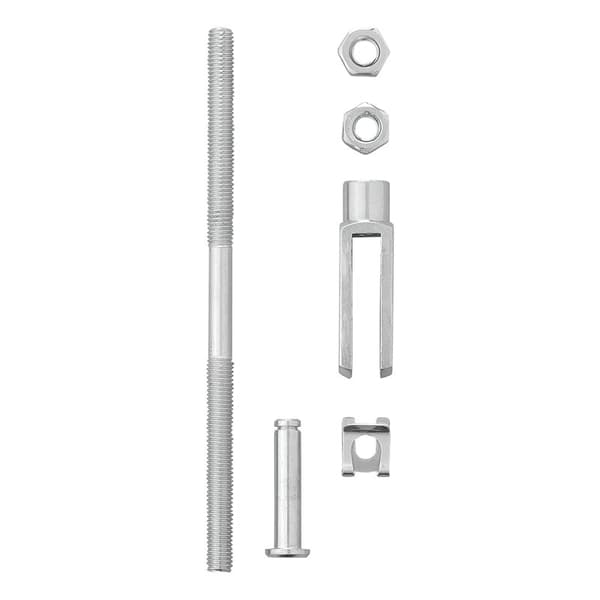 Trailerbremsestang 160mm med gaffel M8