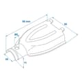 Miniatyrbilde 7 av 7: Halvskall egnet for BPW bremsekabelkopp Ø26mm