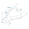 Miniatyrbilde 7 av 7: Halvskall egnet for AL-KO bremsekabelkopp Ø23/26mm