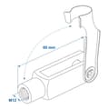 Miniatyrbillede 7 af 7: Gaffelhoved M12 85x23mm