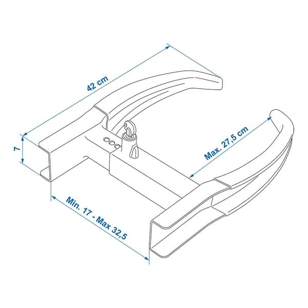 Hjulklemme XL universal i blister