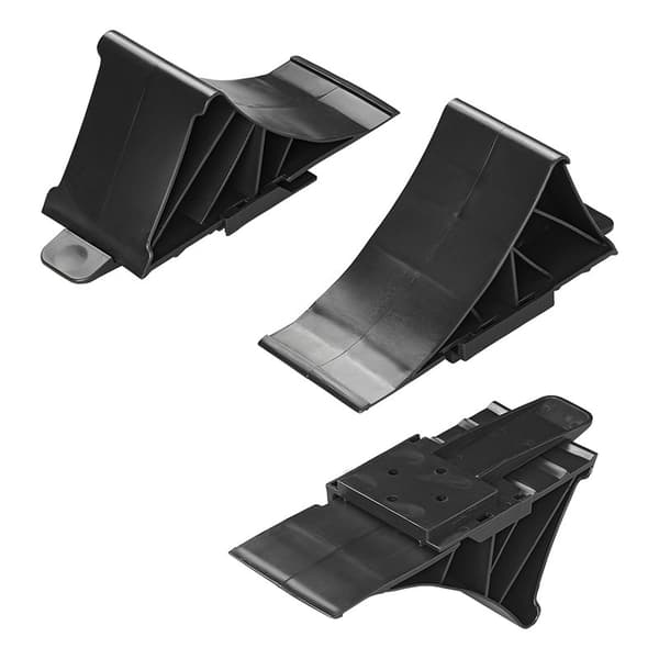 Hjulkloss plast svart inkl. holder flat