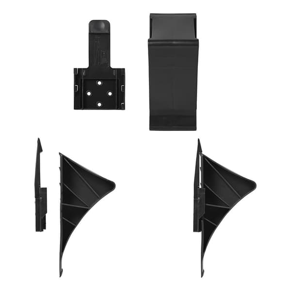 Hjulkloss plast svart inkl. holder flat