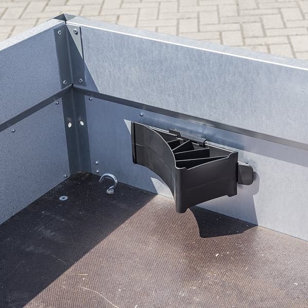 Hjulkloss plast svart inkl. holder flat