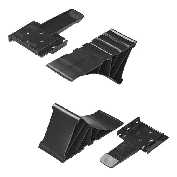 Hjulkloss plast svart inkl. holder flat