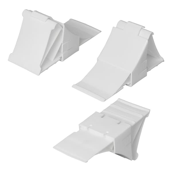 Hjulkloss plast hvit inkl. holder