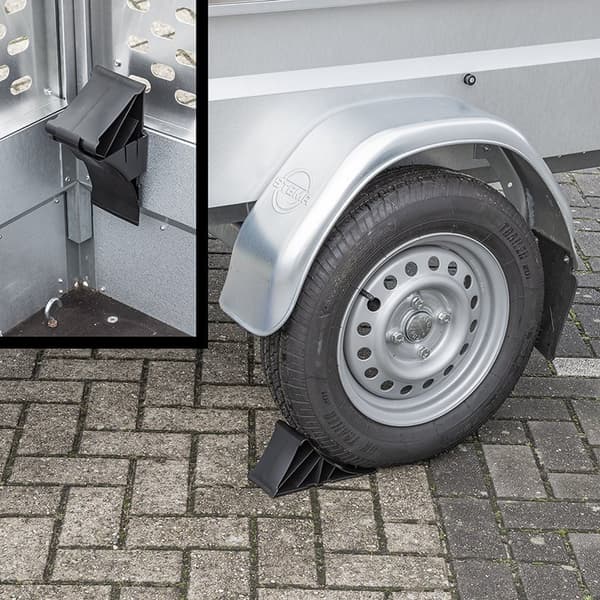 Hjulkloss plast svart inkl. holder