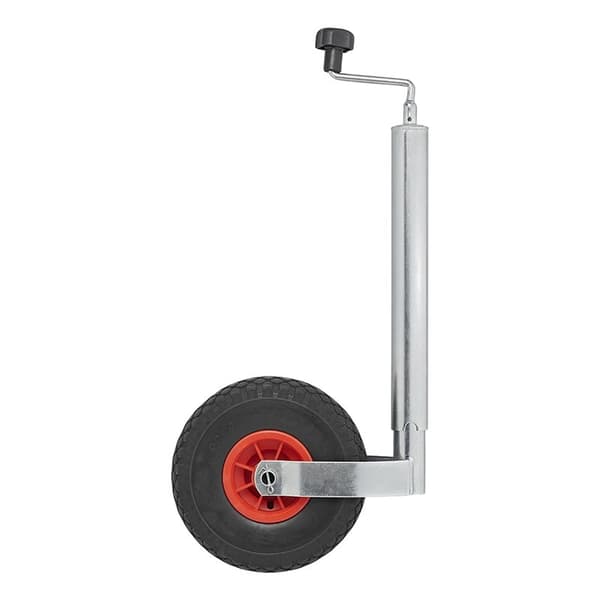 Jockey-pyörä 48mm muovivanne PU-renkaalla 260x85mm