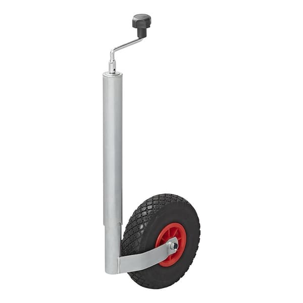 Jockey-pyörä 48mm muovivanne PU-renkaalla 260x85mm