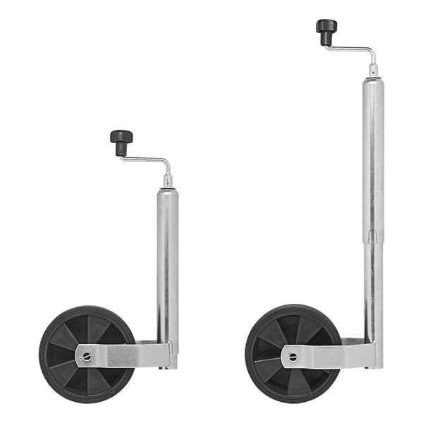 Jockey-pyörä 48mm muovivanne umpikumirenkaalla 220x70mm