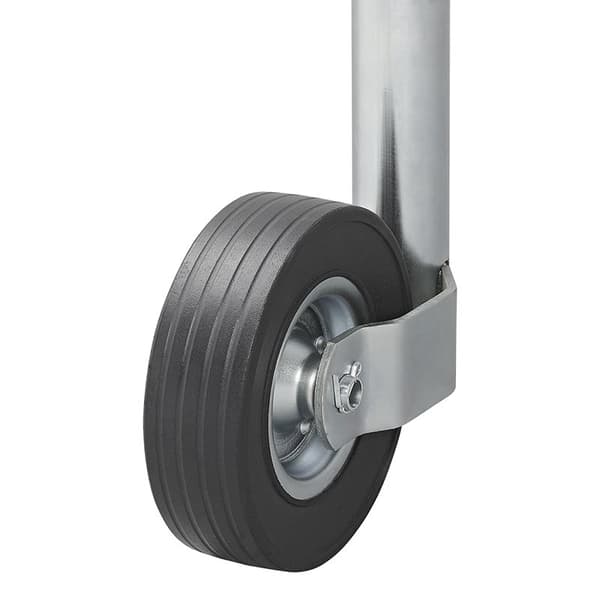 Jockey-pyörä 60mm metallivanne umpikumirenkaalla 220x65mm