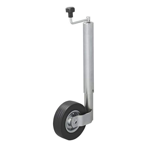Jockey-pyörä 60mm metallivanne umpikumirenkaalla 220x65mm