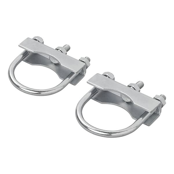 U-beslag rund 60/70 mm til jockeyhjulklemme - sæt med 2 stk.