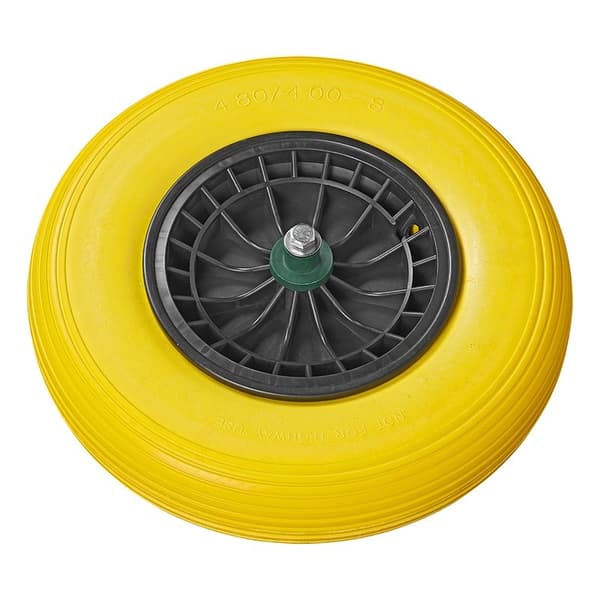 PU-rengas muovivanteella 16" 4.00-8 sis. akseli 20 mm