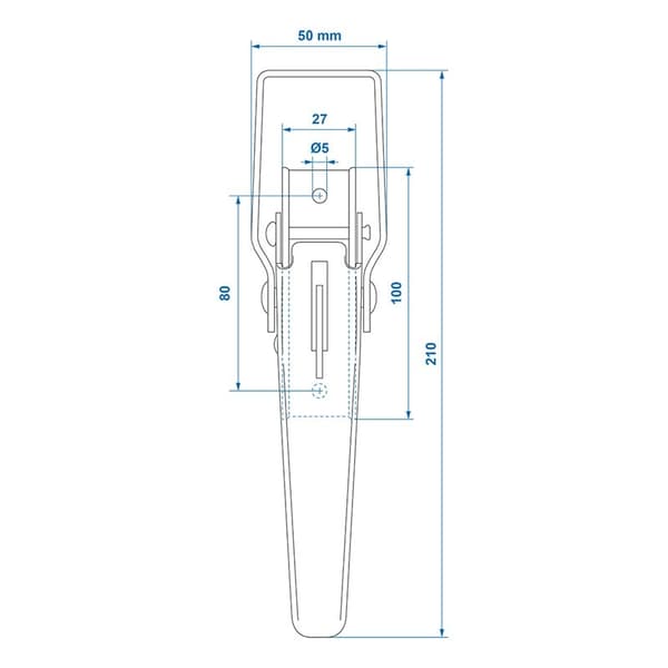 Trailerlås zb-01a 210x41mm i blister
