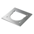 Miniatyrbillede 3 af 4: Bagplade til surringsanker enkelt 142x132mm