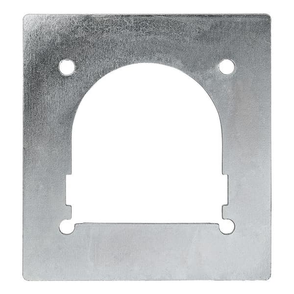 Bagplade til surringsanker enkelt 142x132mm