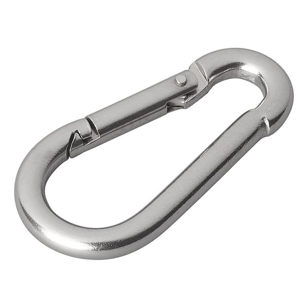 Karabinekrog rustfrit stål 5x50mm