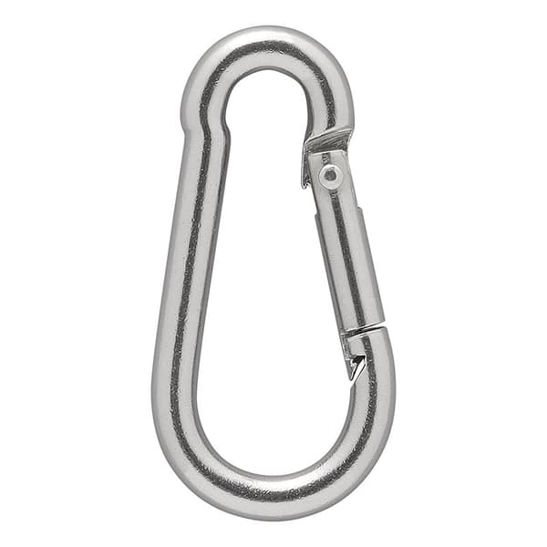 Karabinekrog rustfrit stål 5x50mm