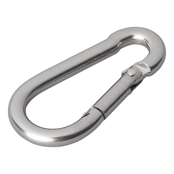 Karabiinikoukku ruostumatonta terästä 5x50mm